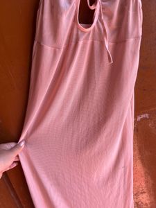 Sheer Mesh Nightgown - Pink