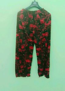 Red & Black Printed Palazzo Brand New