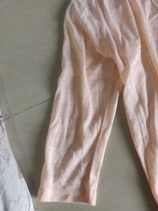 Peach Open-Front Cardigan