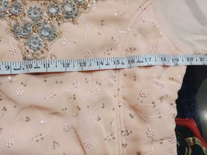 Elegant Peach Embroidered 2pc