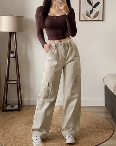 Stylish light olive Cargo Pants(PRICE DROPPED)