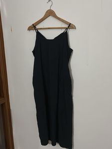 Embroidered Black Jumpsuit