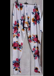 White Floral Print Kurta Set with Dupatta