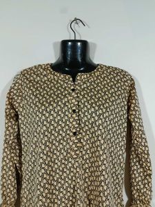 Vintage Patterned Blouse Top