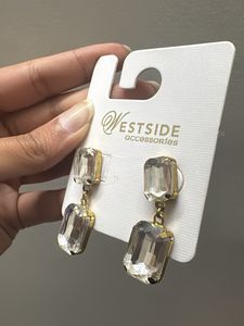 Sparkling Gemstone Drop Earrings