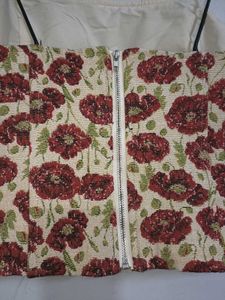 Floral Print Bustier Top