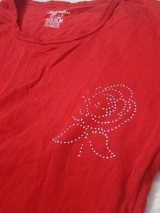 Red Long Sleeve Tee