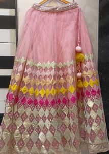 Pink Embellished Lehenga