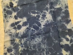 Tie-Dye Denim Mini Dress