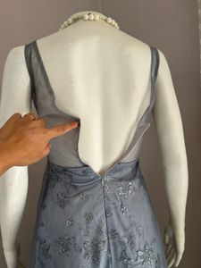 Stunning Grey Embellished Gown