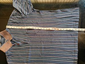 Crocodile Striped Polo Shirt