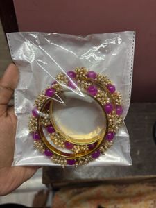 Elegant Beaded Bangles Set