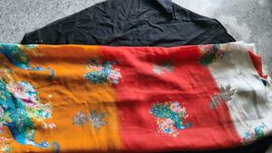 Vibrant Peacock Print Saree