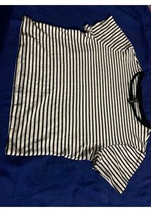 Colorful Striped Cropped 3 T-Shirt