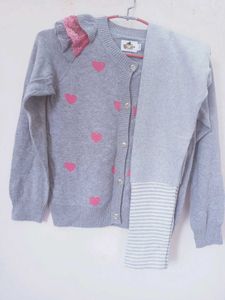 Very Cute Cardigan With Leggings