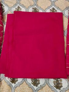 Embroidered hot pink Kurta Set
