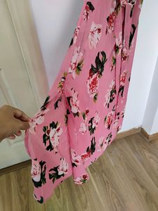 Floral Strappy Dress with Belt