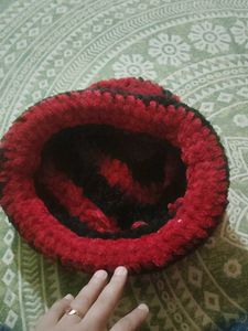Striped Knit Beanie Hat
