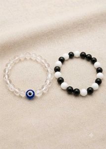 Evil Eye & Yin Yang Bracelets Set