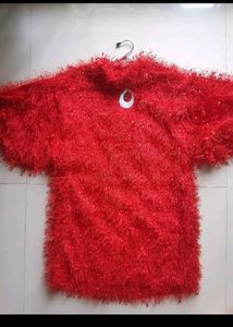 Trendy Red Rucha Dress