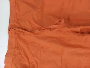 Women Orange Suit Pant