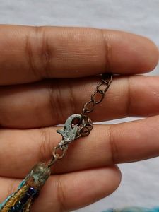 Blue Colour Fancy Beaded Necklace