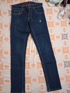 Classic Dark Wash Denim Jeans