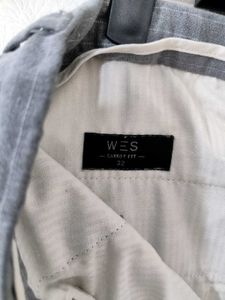 Men's Grey Pinstripe Drawstring Pants