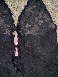 Victoria's Secret Black Lace Bodysuit