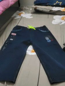 Boys Blue Denim Capri Pants
