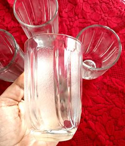 Set of 4 Clear Tumbler Glasses