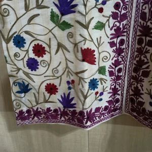 Kashmiri Embroidery Kurta Purple