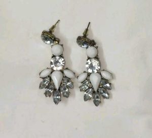 Sparkling Gemstone Drop Earrings