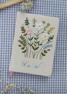 Hand Embroidered Book Cover