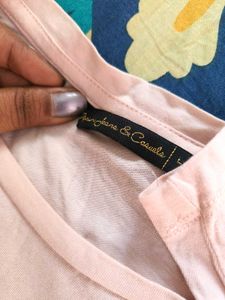 Light Pink Floral Print T-Shirt
