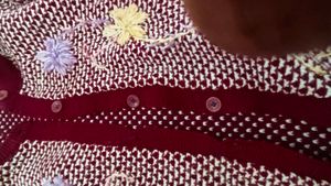 Embroidered Knit Cardigan