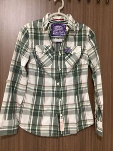 Superdry Plaid Button-Up Shirt