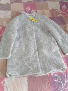 Cozy Grey Textured Coat