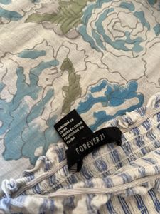 forever 21 Chic Striped Smocked Tube Top