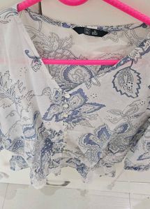 Floral Print Off Shoulder Top