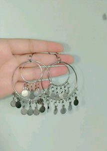 Boho Hoop Earrings with Charms