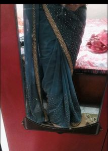 combo pack of two  Embellished Sarees