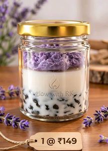 Premium Layered Lavender Candle
