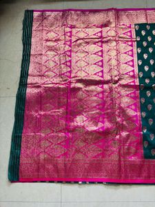 New Elegant Banarasi Saree with blouse piece