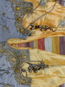 Yellow Embroidered Ethnic Skirt for teen girls
