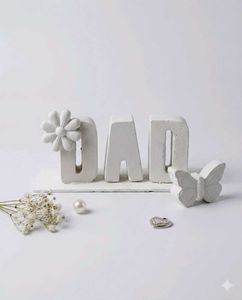 "DAD" Letters with Butterfly