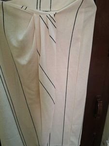Cream Striped Pants