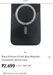 black mesh MagSafe-compatible phone case for an iP