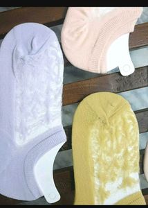 Assorted Lacetop Socks 5 pairs