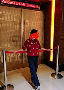 Stylish Red Bow Print Shirt